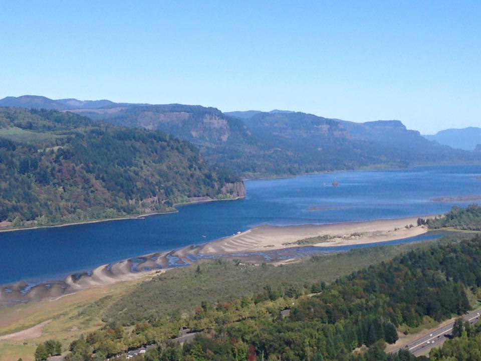 Columbia River Gorge, setting of Bonneville Lock & Dam reservoir operations